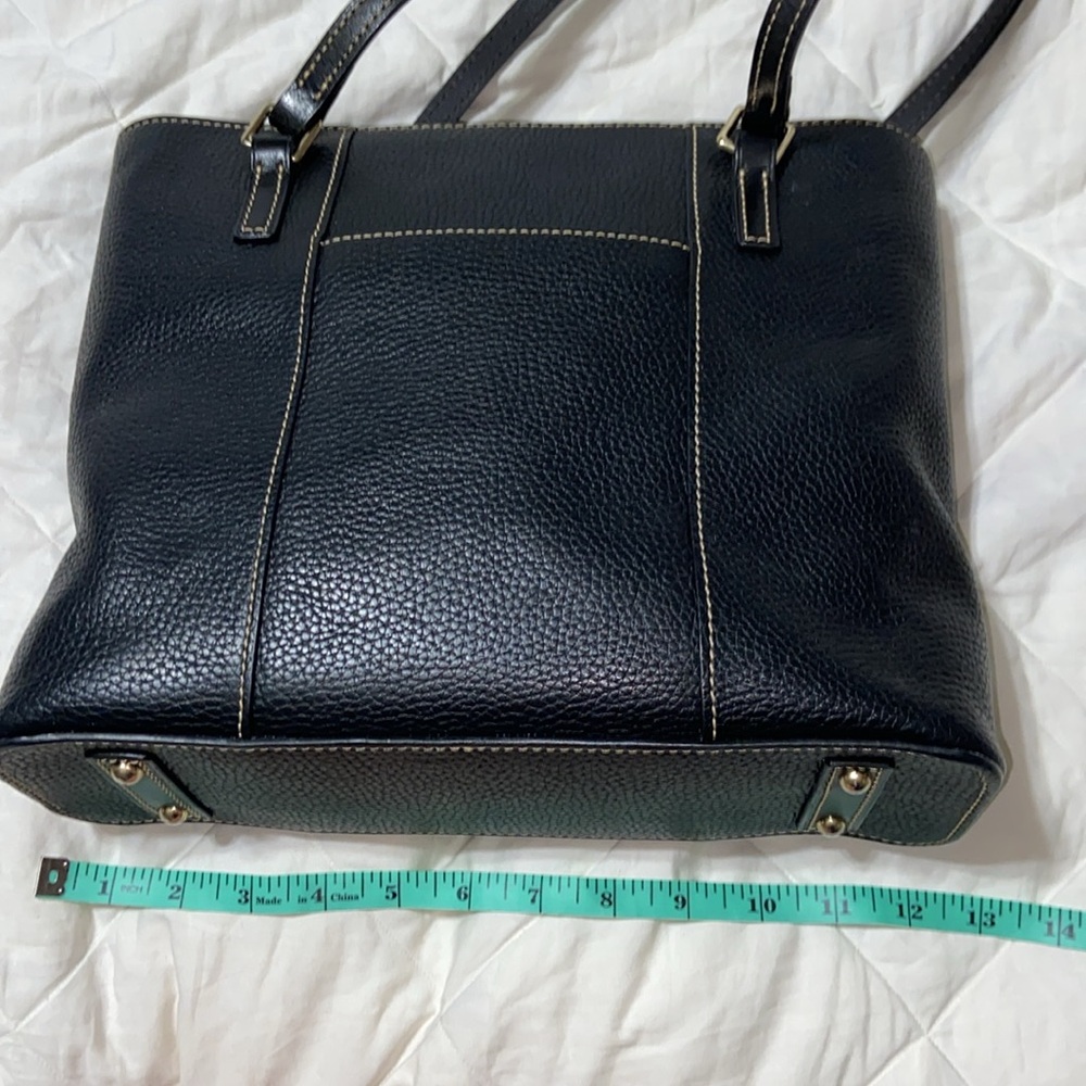 Gorgeous vintage Dooney & Bourke Black Pebbled Leather Lexington Tote - Picture 7 of 16